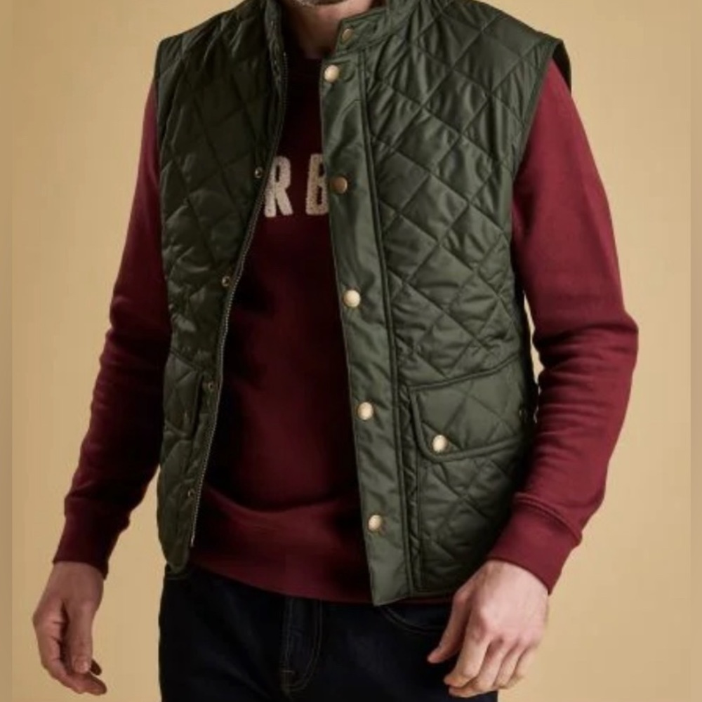 Barbour Lowerdale Gilet Vest- Men’s Large- Sage